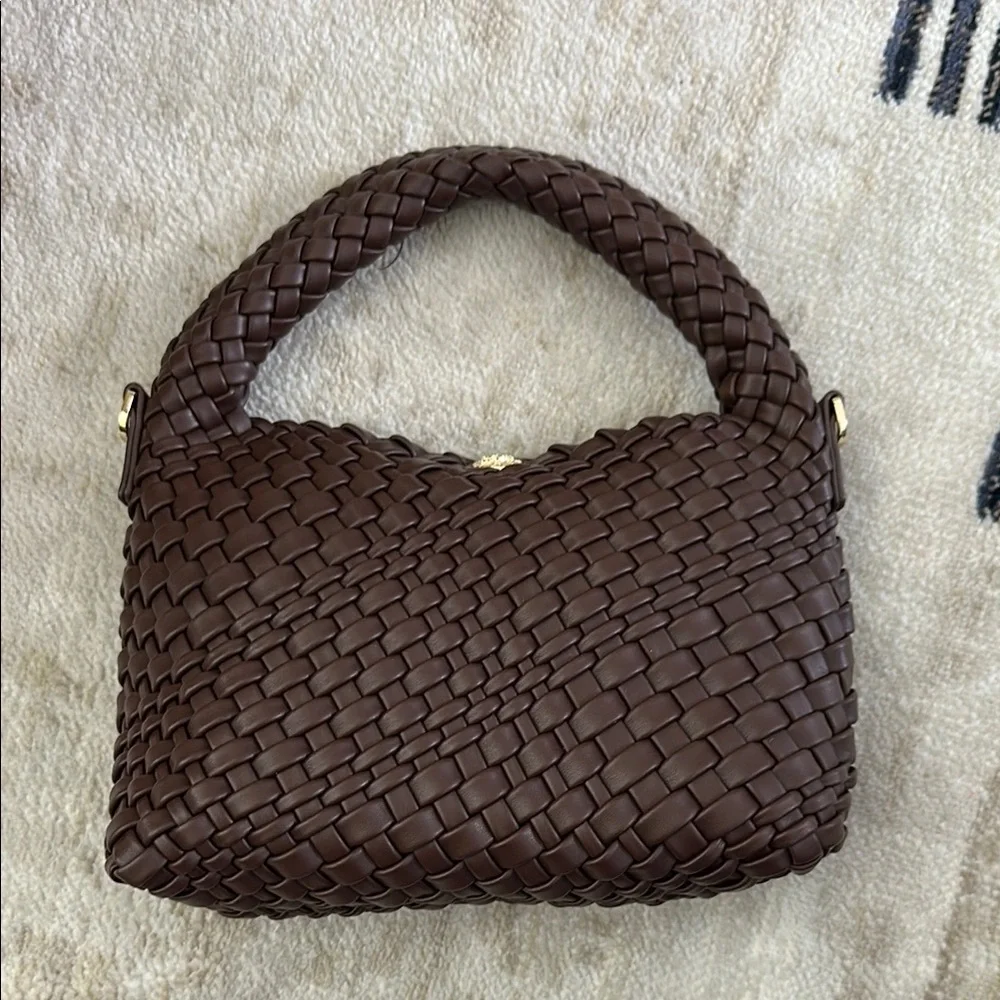 Dune London Brown Woven Hobo Bag - Picture 2 of 3